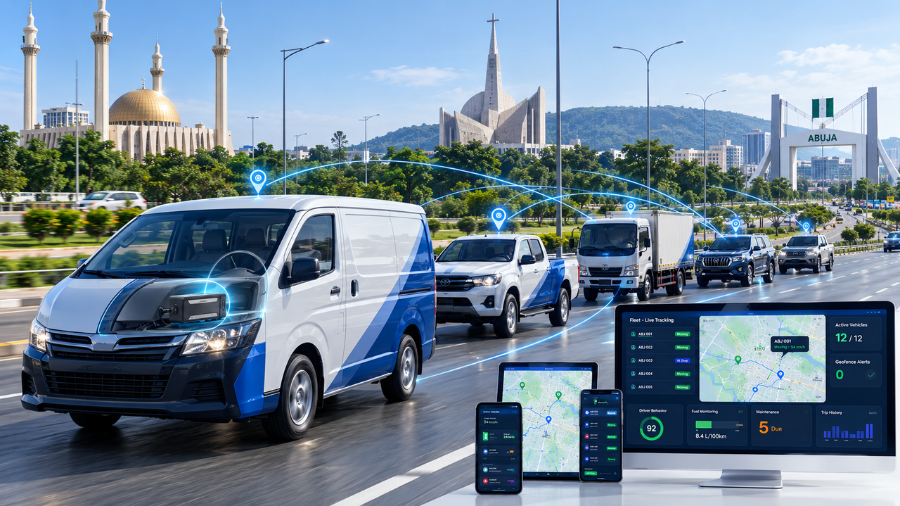 Fleet tracking used by a growing business in Abuja