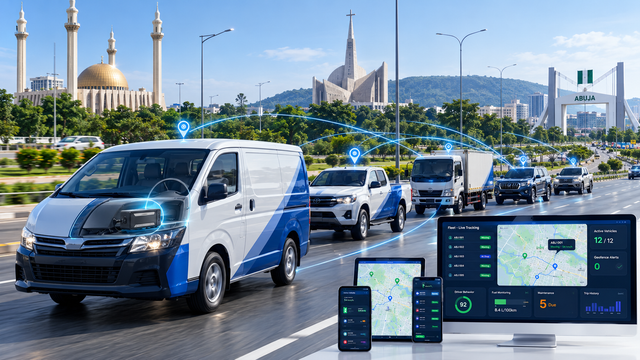 Fleet tracking used by a growing business in Abuja