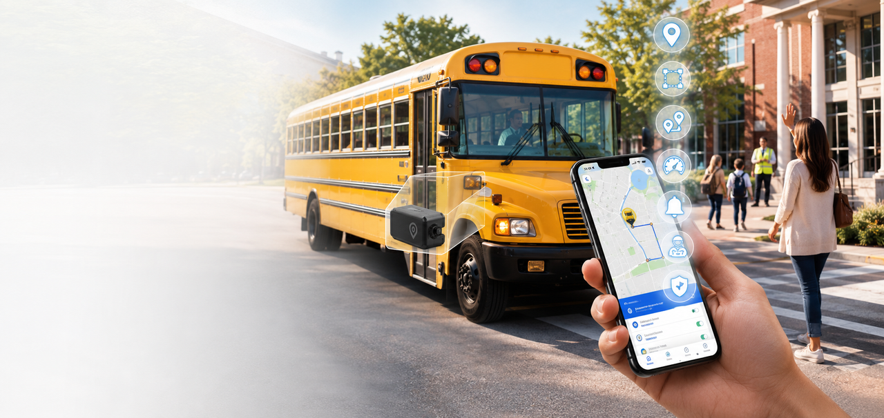 Vehicle monitoring interface for safer school transport oversight